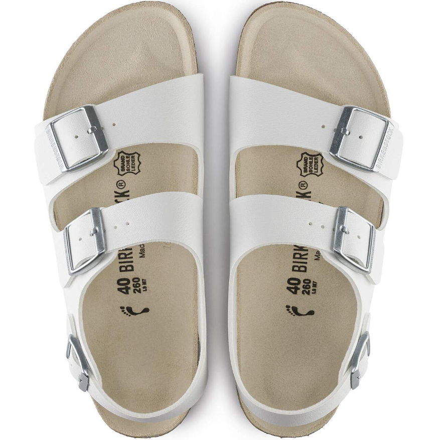 Birkenstock Milano Birko-Flor White Sandal Narrow