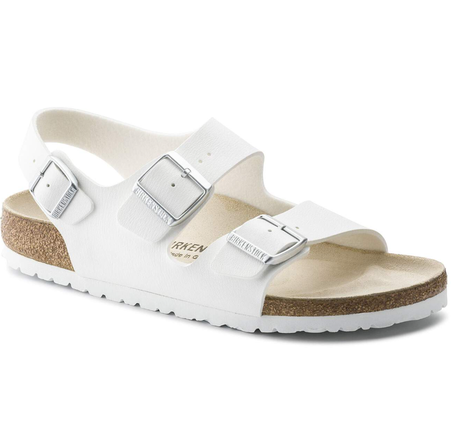 Birkenstock Milano Birko-Flor White Sandal Narrow