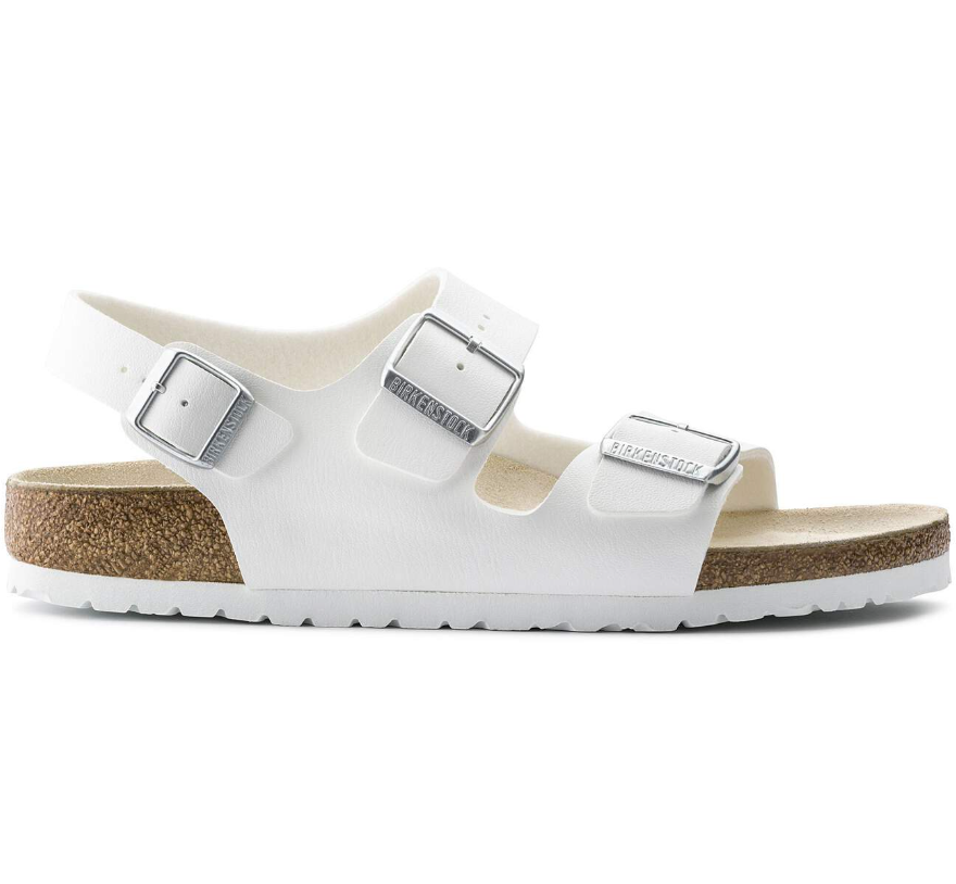 Birkenstock Milano Birko-Flor White Sandal Narrow