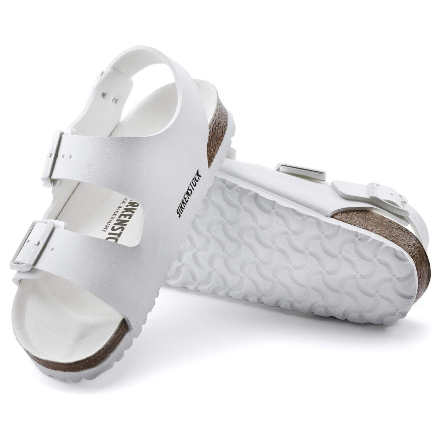 Birkenstock Milano Vegan Birko-Flor Triples White Regular
