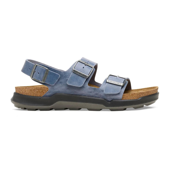 Birkenstock Milano Crosstown Oiled Leather Elemental Blue Regular