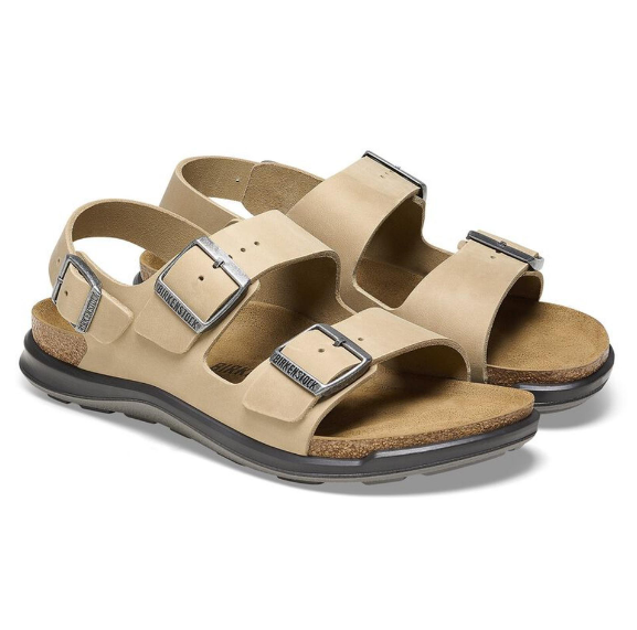 Birkenstock Milano Crosstown Oiled Leather Sandals Tabacco Brown Regular