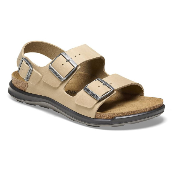 Birkenstock Milano Crosstown Oiled Leather Sandals Tabacco Brown Regular