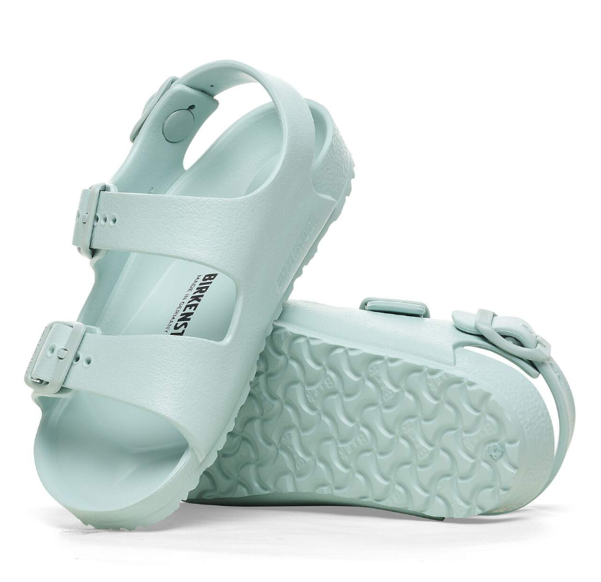 Birkenstock Milano Kids EVA Sandals Surf Green Narrow
