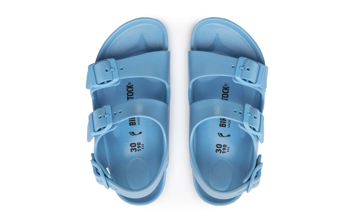 Birkenstock Milano Essentials Kids EVA Sandals Sky Blue Narrow