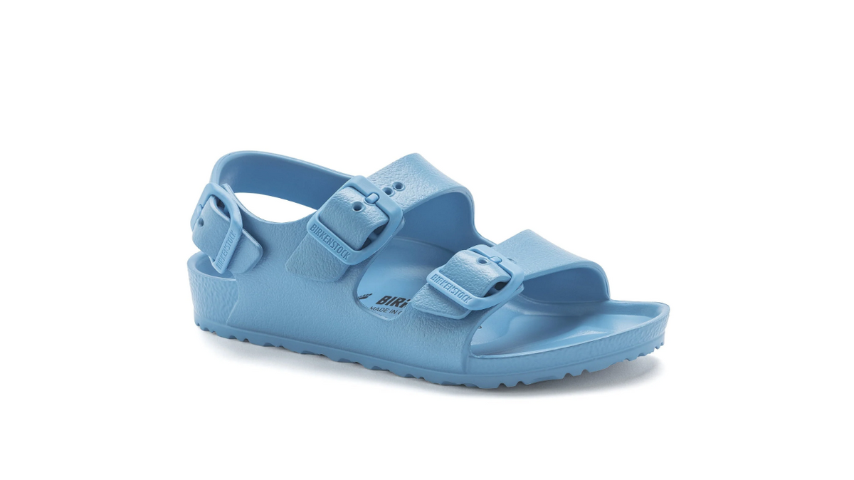 Birkenstock Milano Essentials Kids EVA Sandals Sky Blue Narrow