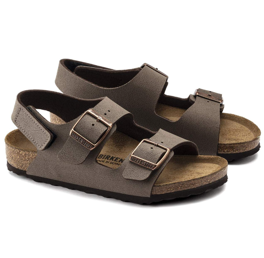 Birkenstock Milano HL Kids Birkibuc Mocha Narrow