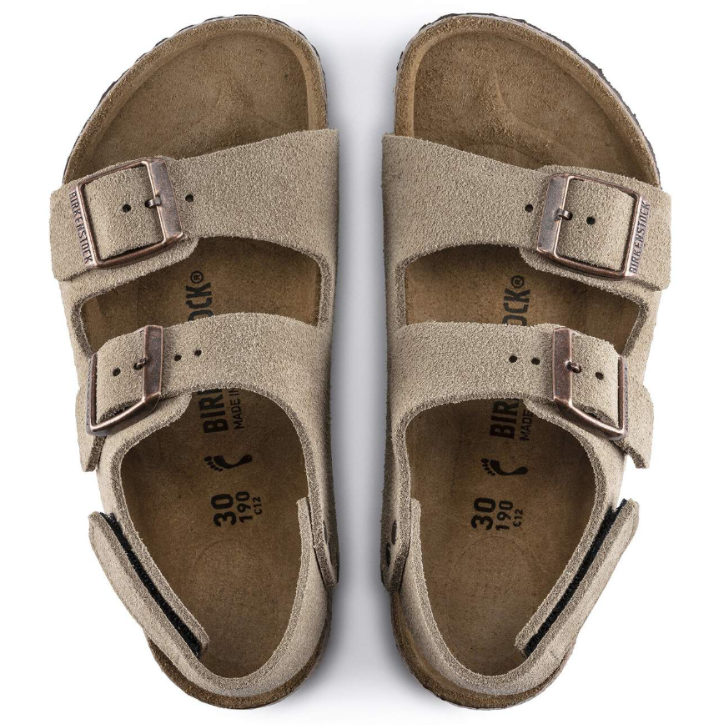 Birkenstock Milano HL Suede Kids Taupe Narrow