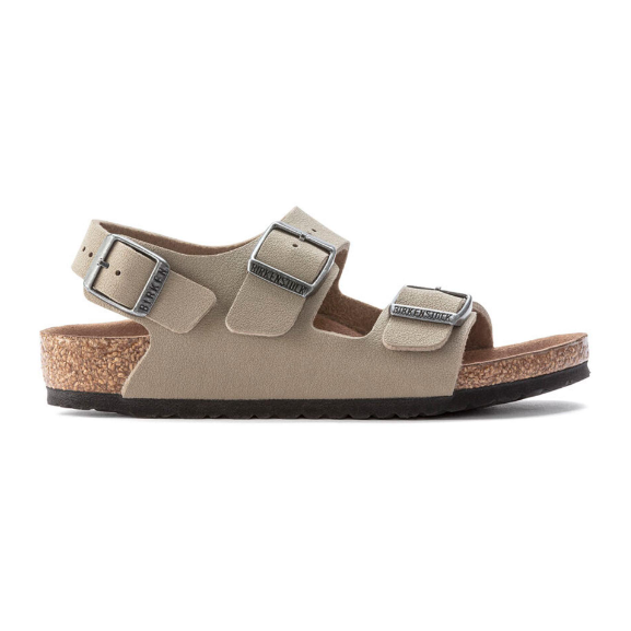 Birkenstock Milano Kids Birko-Flor Vegan Sandals Faded Khaki Regular