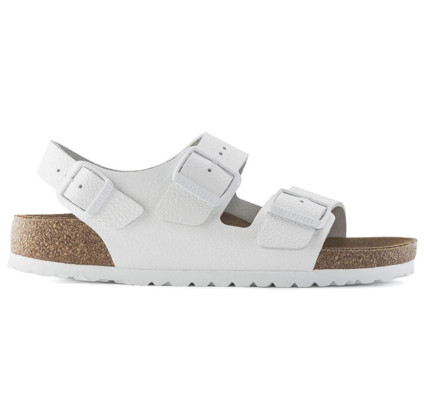Birkenstock Milano BS Leder Natural Leather White Regular