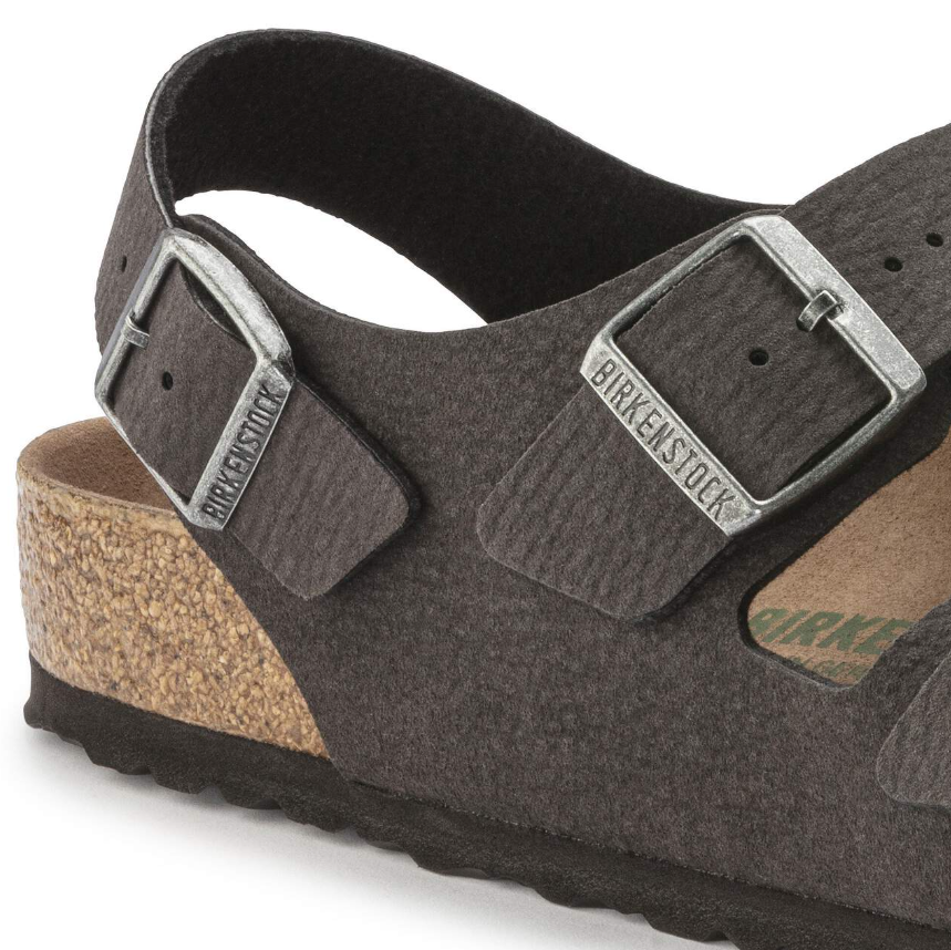 Birkenstock Milano Vegan Microfiber Desert Dust Black Regular