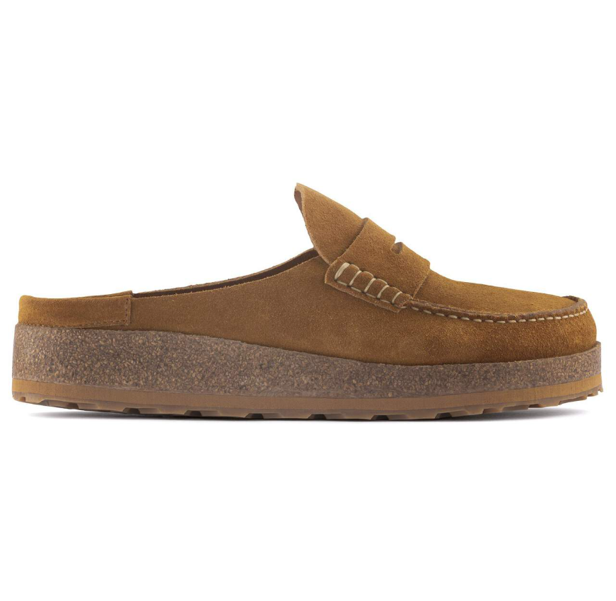 Birkenstock Naples Suede Leather Clog Mink Regular