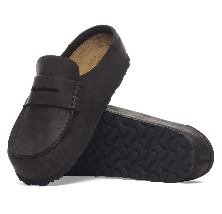 Birkenstock Naples Wrapped Oiled Leather Black Regular