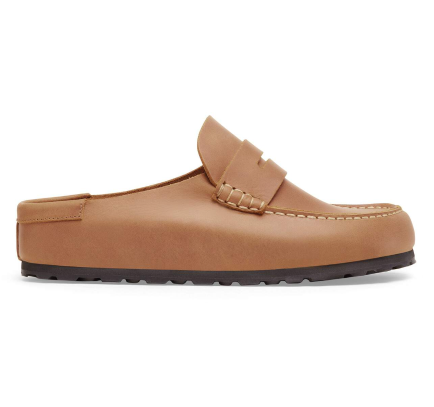 Birkenstock Naples Wrapped Oiled Leather Cognac Narrow