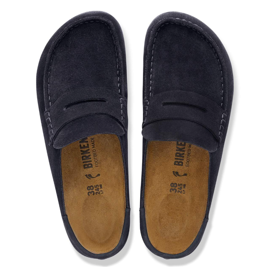 Birkenstock Naples Wrapped Suede Nubuck Clog Midnight Regular