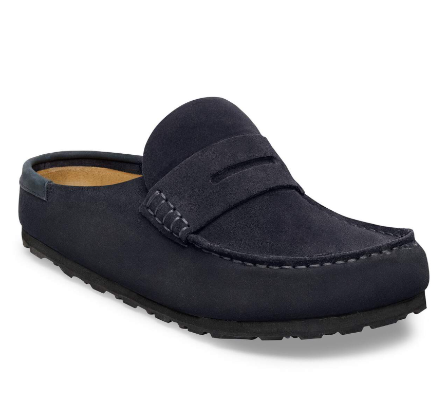 Birkenstock Naples Wrapped Suede Nubuck Clog Midnight Regular