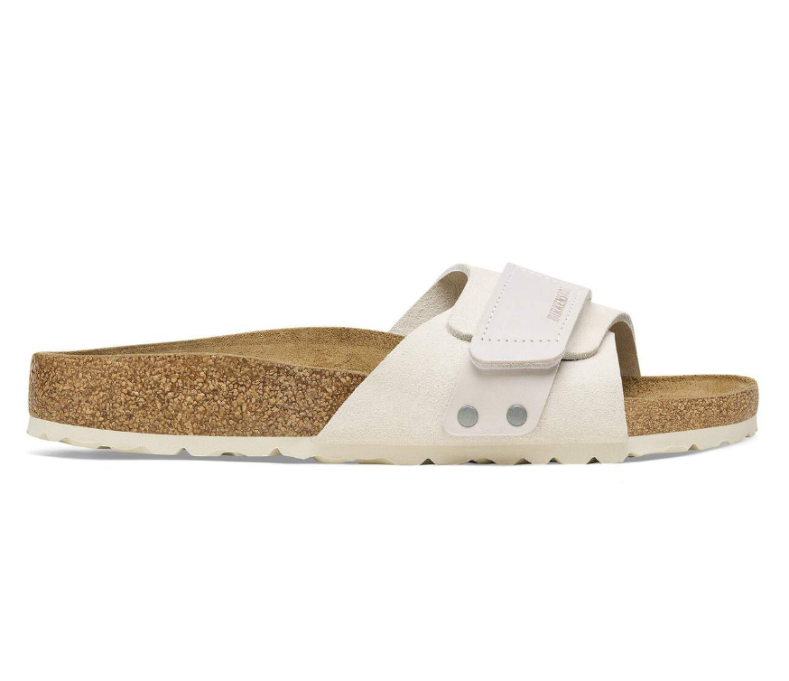 Birkenstock Oita Suede Leather Sandals - Antique White, Narrow