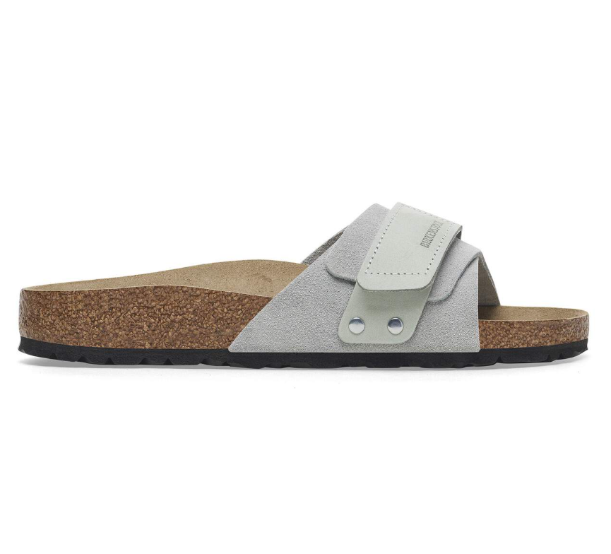 Birkenstock Oita Suede Leather Sandals Pure Sage Narrow