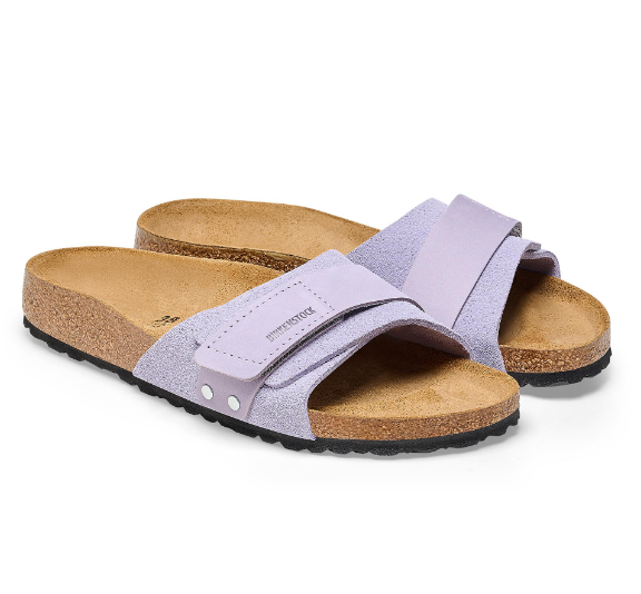 Birkenstock Oita Suede Leather Purple Fog Narrow