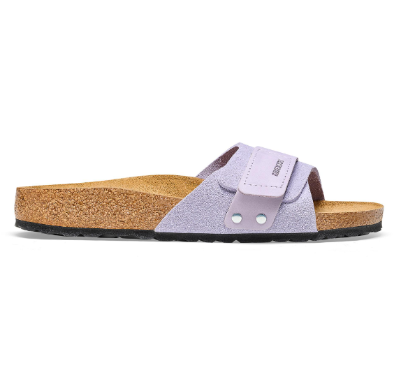 Birkenstock Oita Suede Leather Purple Fog Narrow