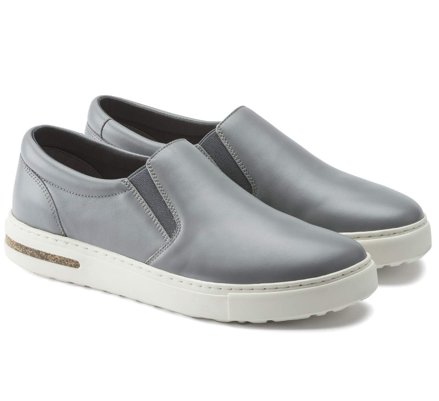 Birkenstock Oswego Leather Gray Slip-On Regular