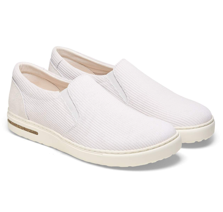 Birkenstock Oswego Suede Leather Antique White Narrow