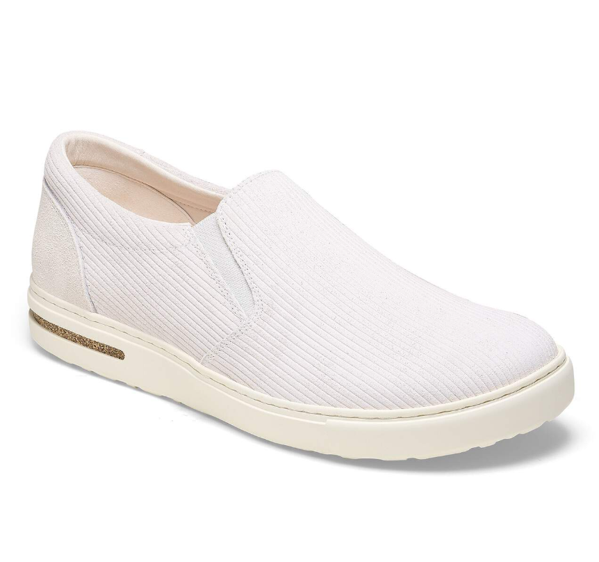 Birkenstock Oswego Suede Leather Antique White Narrow
