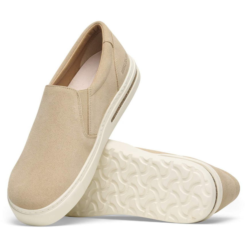Birkenstock Oswego Suede Leather Sandcastle Narrow