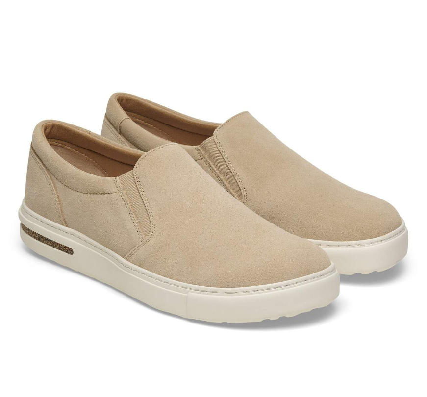 Birkenstock Oswego Suede Leather Sandcastle Narrow