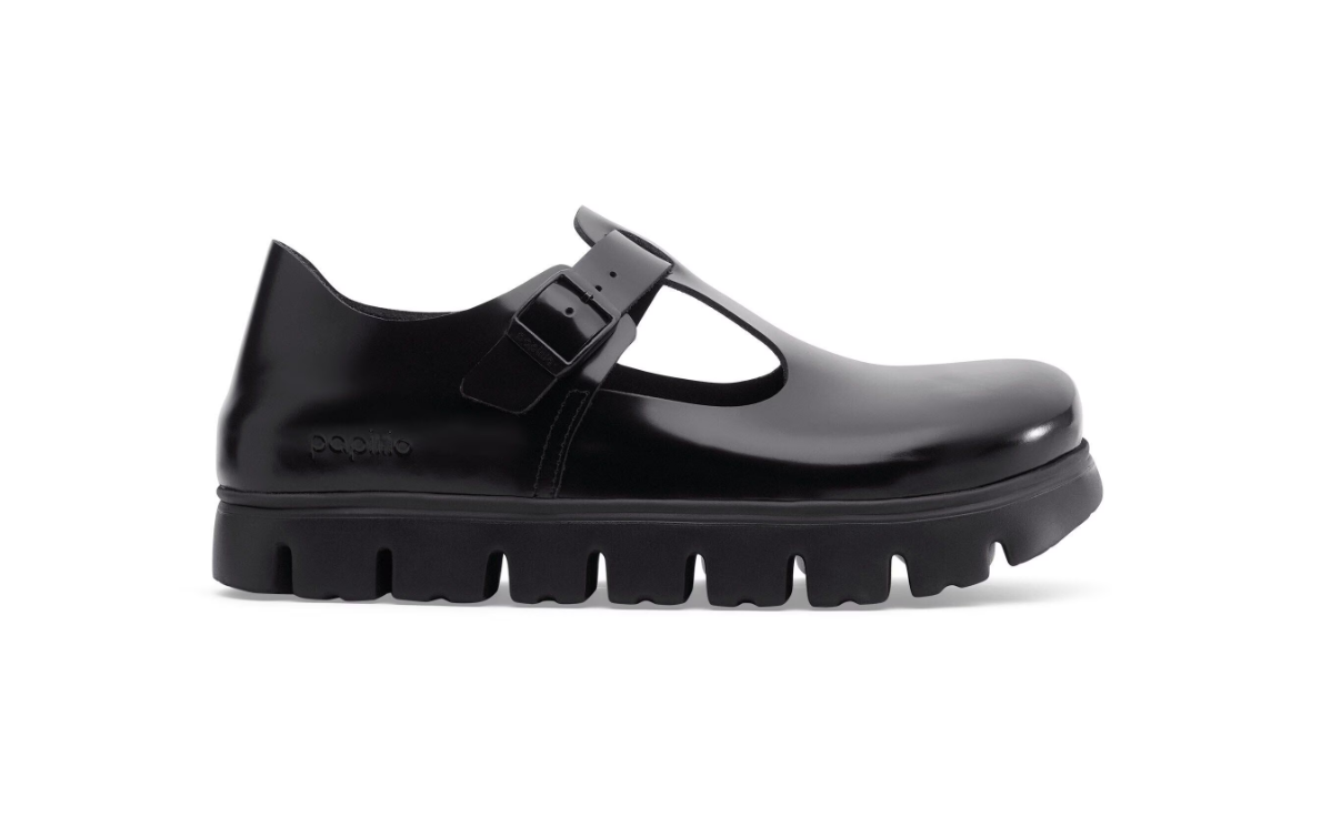 Birkenstock Papillio Paris Chunky Natural Leather Black Narrow