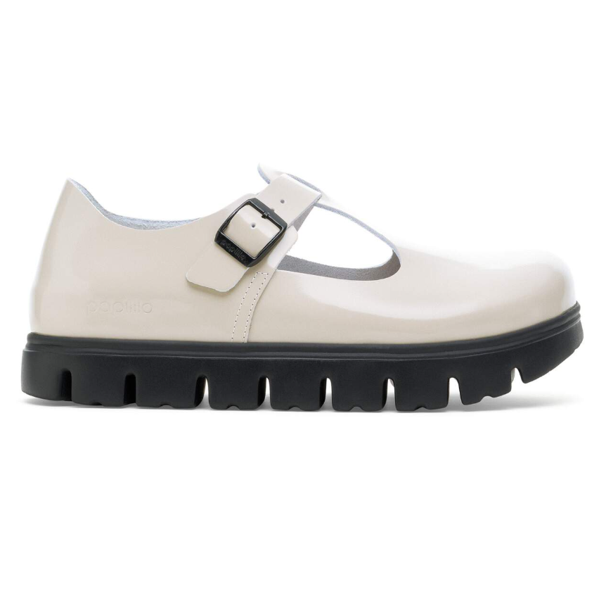 Birkenstock Paris Chunky Natural Leather Oyster Narrow