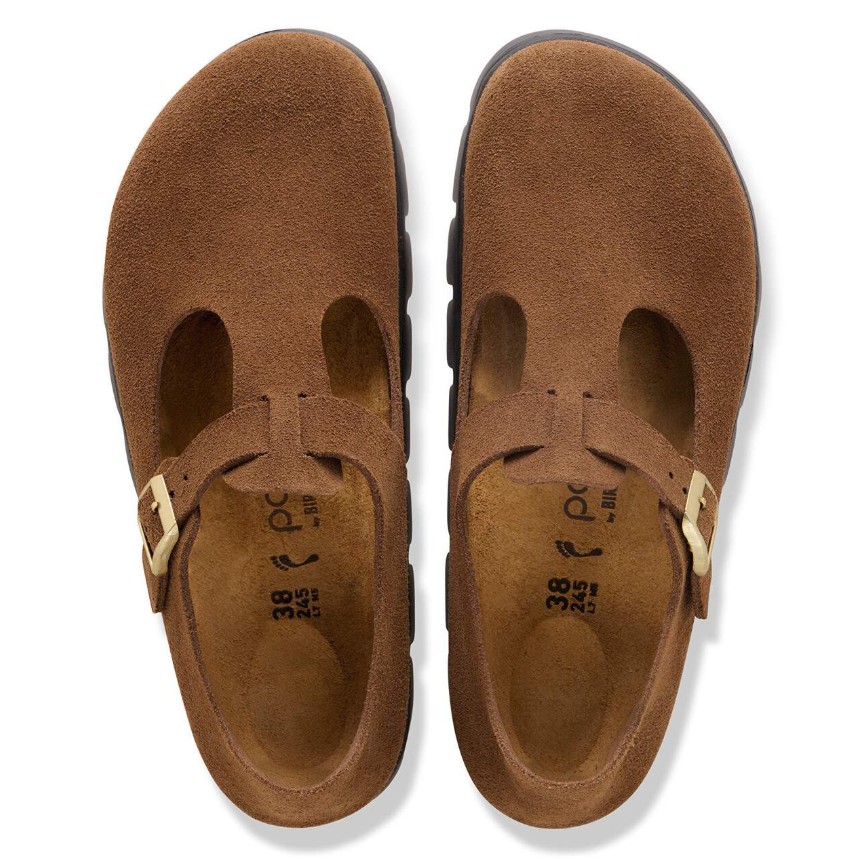 Birkenstock Paris Chunky Suede Leather Dark Tea Narrow