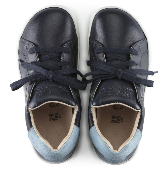 Birkenstock Porto Kids Natural Leather - Navy, Narrow