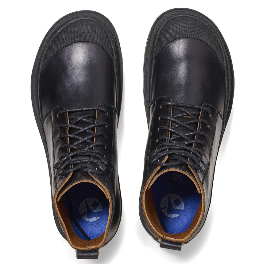 Birkenstock Prescott Lace Men Oiled Leather Black Regular