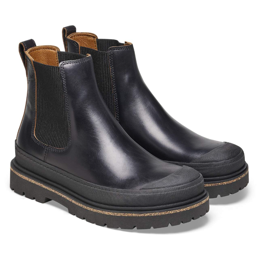Birkenstock Prescott Slip On Women Oiled Leather - Black, Narrow