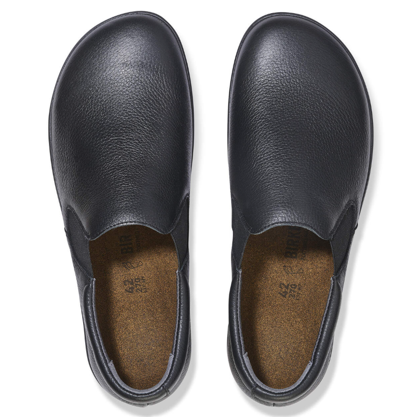 Birkenstock QO 400 Natural Leather Black Regular