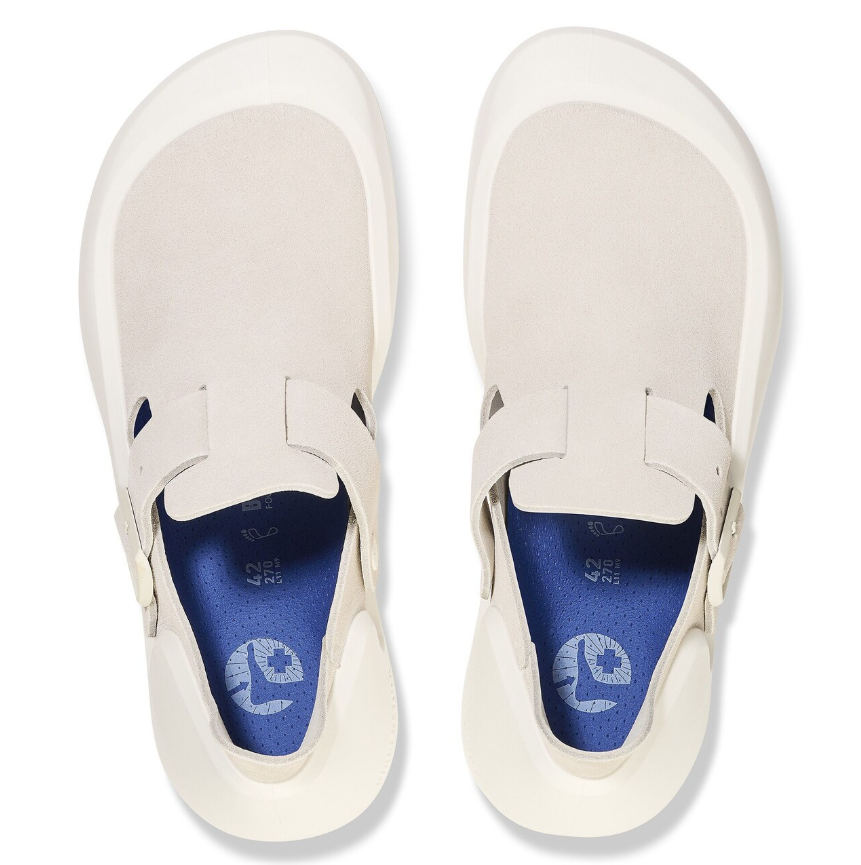 Birkenstock Reykjavik Nubuck Leather Antique White Narrow