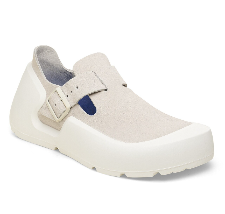 Birkenstock Reykjavik Nubuck Leather Antique White Narrow