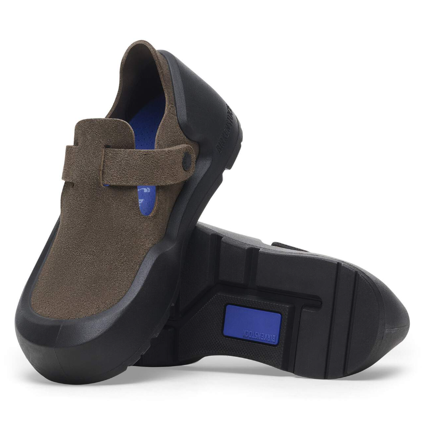 Birkenstock Reykjavik Nubuck Leather Concrete Gray Narrow