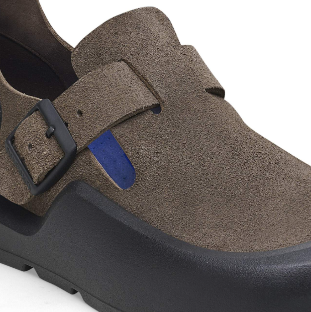 Birkenstock Reykjavik Nubuck Leather Concrete Gray Narrow