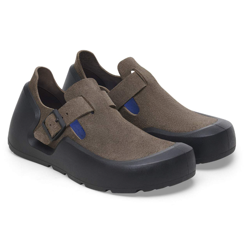 Birkenstock Reykjavik Nubuck Leather Concrete Gray Regular
