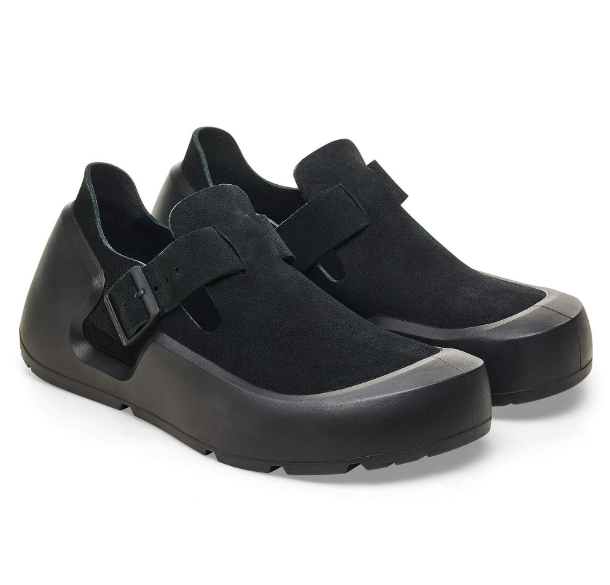 Birkenstock Reykjavik Nubuck Leather Black Regular