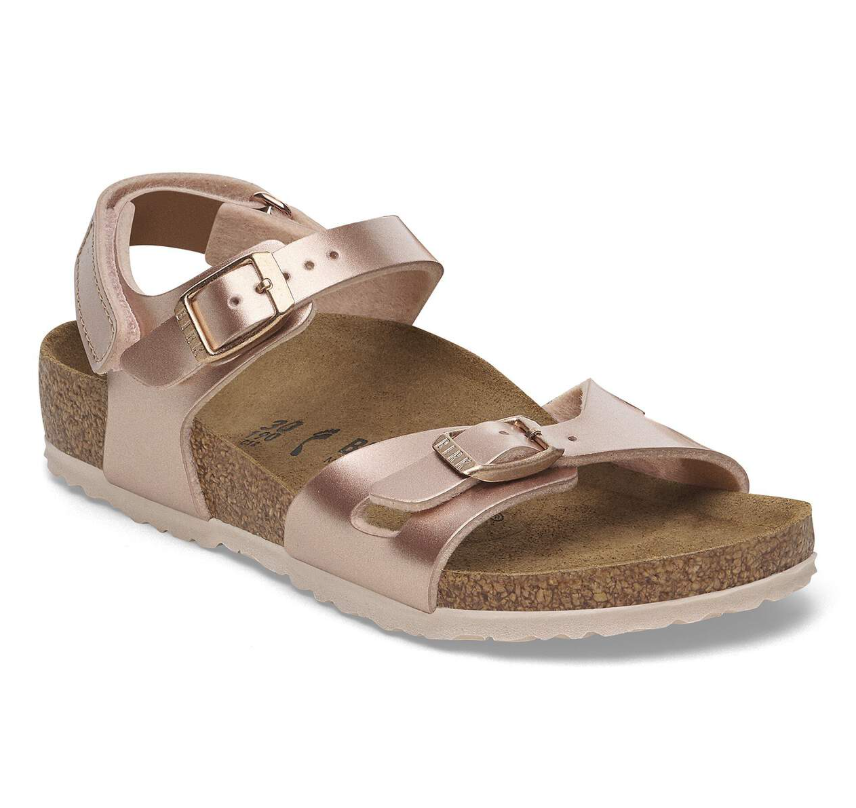 Birkenstock Rio Kids Birko-Flor Electric Metallic Copper Narrow