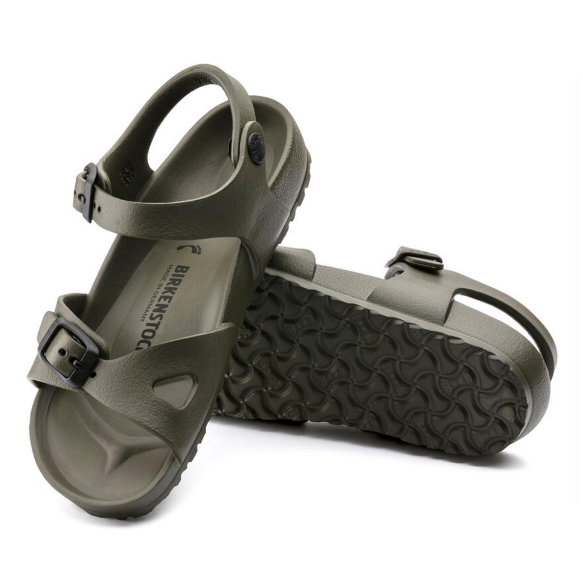 Birkenstock Rio Kids EVA Sandals Khaki Narrow
