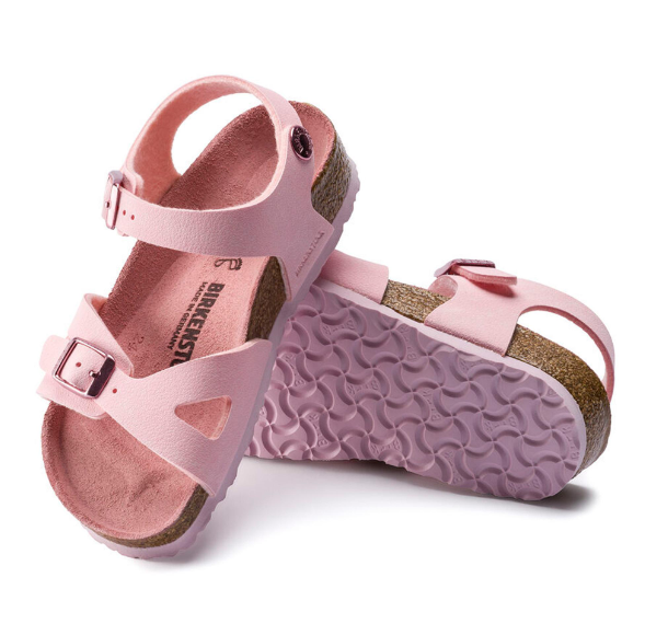 Birkenstock Rio Kids Birko-Flor Nubuck Rose Narrow