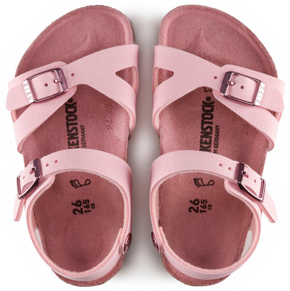 Birkenstock Rio Kids Birko-Flor Nubuck Rose Narrow