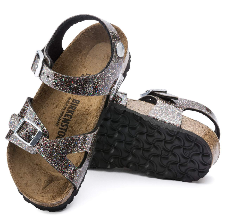 Birkenstock Rio Kids Birko-Flor Cosmic Sparkle Black Multi Narrow