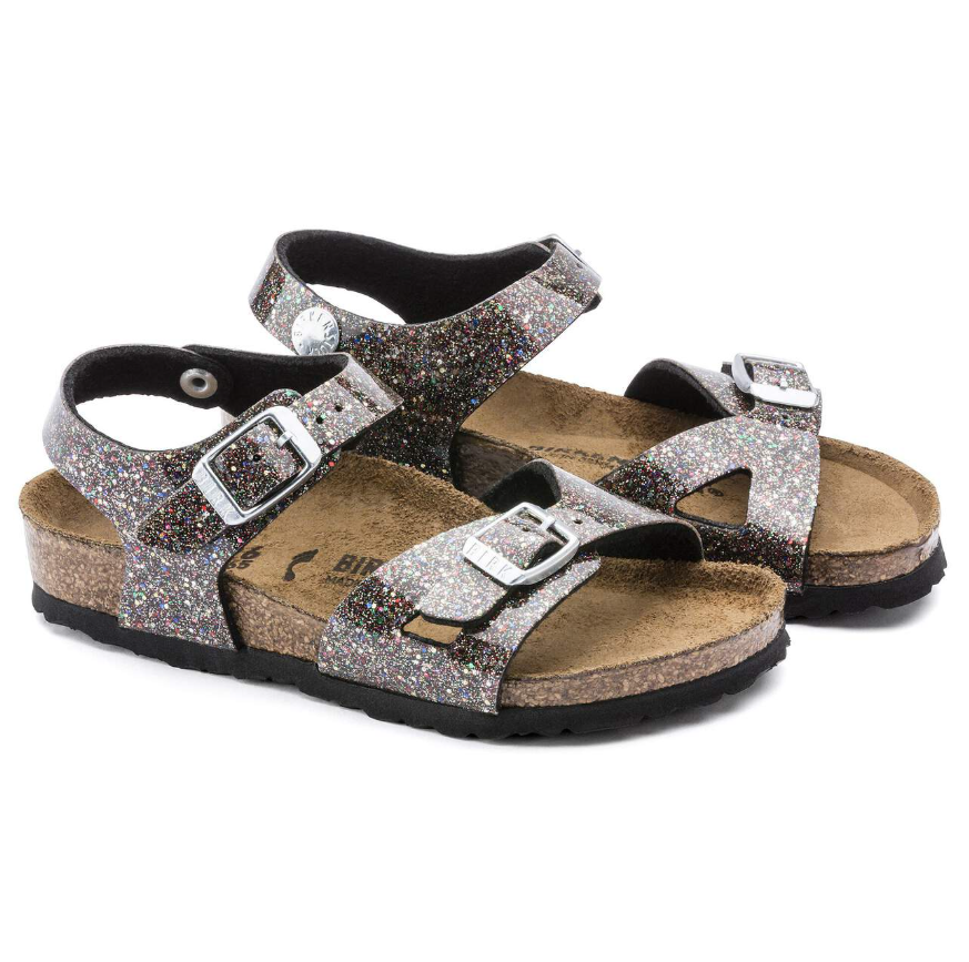 Birkenstock Rio Kids Birko-Flor Cosmic Sparkle Black Multi Narrow