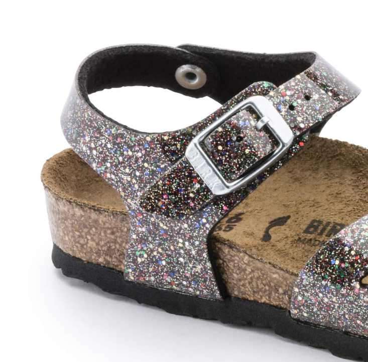 Birkenstock Rio Kids Birko-Flor Cosmic Sparkle Black Multi Narrow