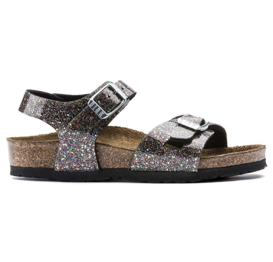 Birkenstock Rio Kids Birko-Flor Cosmic Sparkle Black Multi Narrow